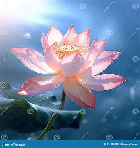  Serene Night Sky with Blossoming Lotus - A Contemplation on Life and Death Amidst Celestial Splendor